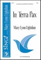 In Terra Pax SAB choral sheet music cover